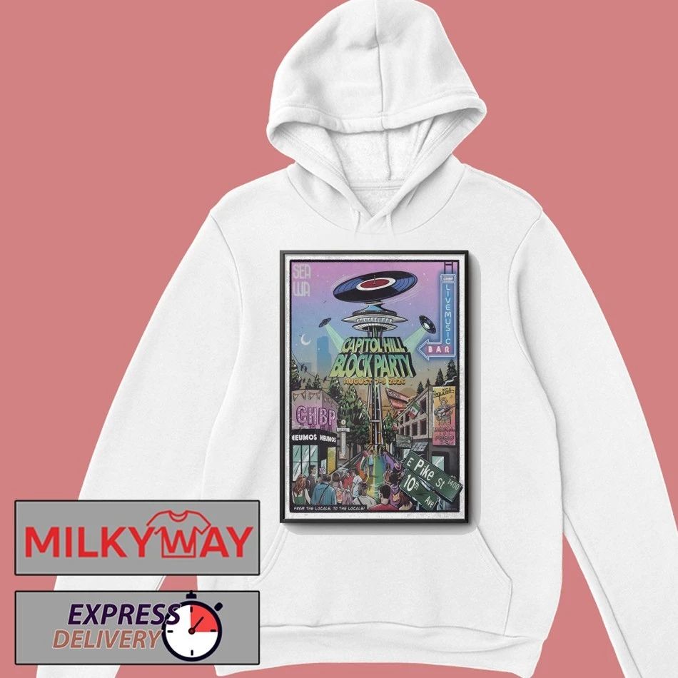 Capitol Hill Block Party Seattle WA 8 7-8 9 2026 Poster shirt