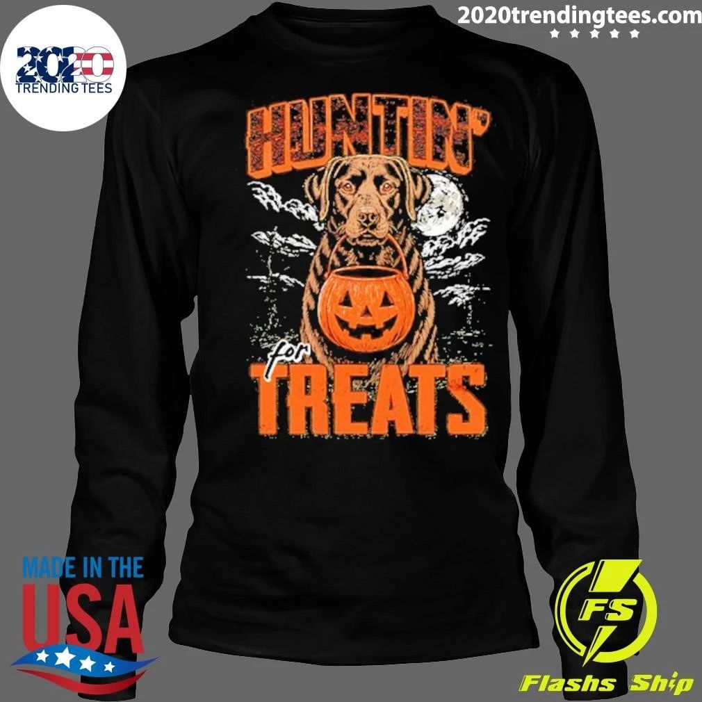 Huntin’ For Treats Black Labrador Halloween Shirt
