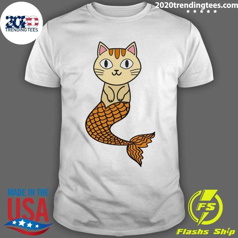Cute Cat Mermaid Shirt