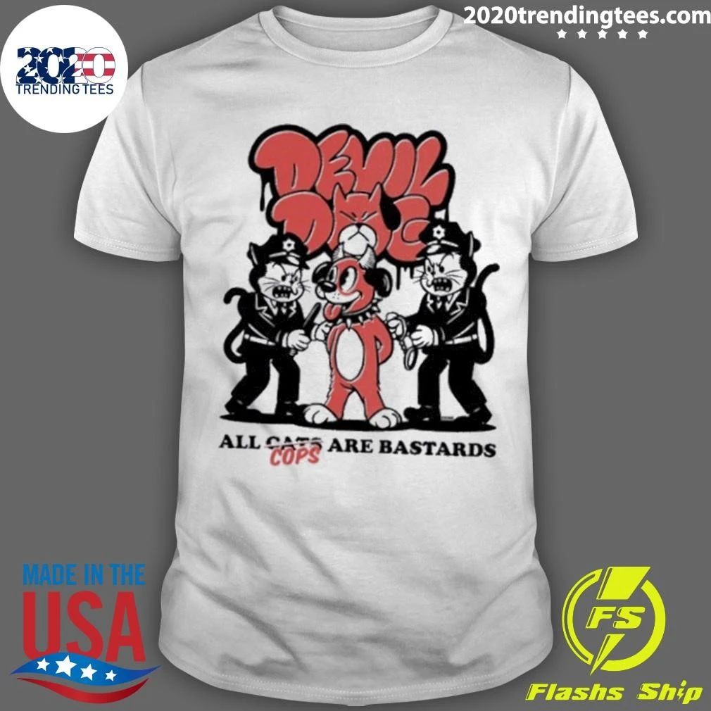 Devil Dog All Cats Are Cops Bastards ACAB Shirt