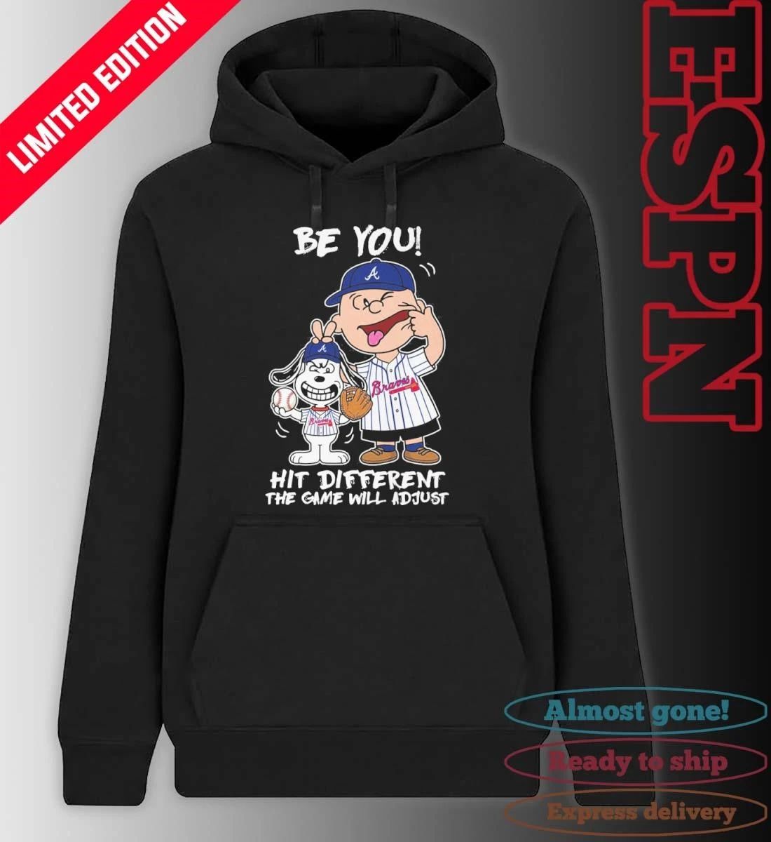 The Peanuts X Atlanta Braves Be You Hit Different The Game Will Adjust Shirt