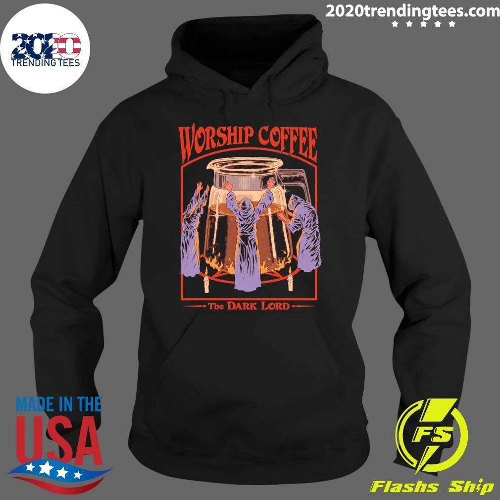 Steven Rhodes Worship Coffee the Dark Lord Shirt