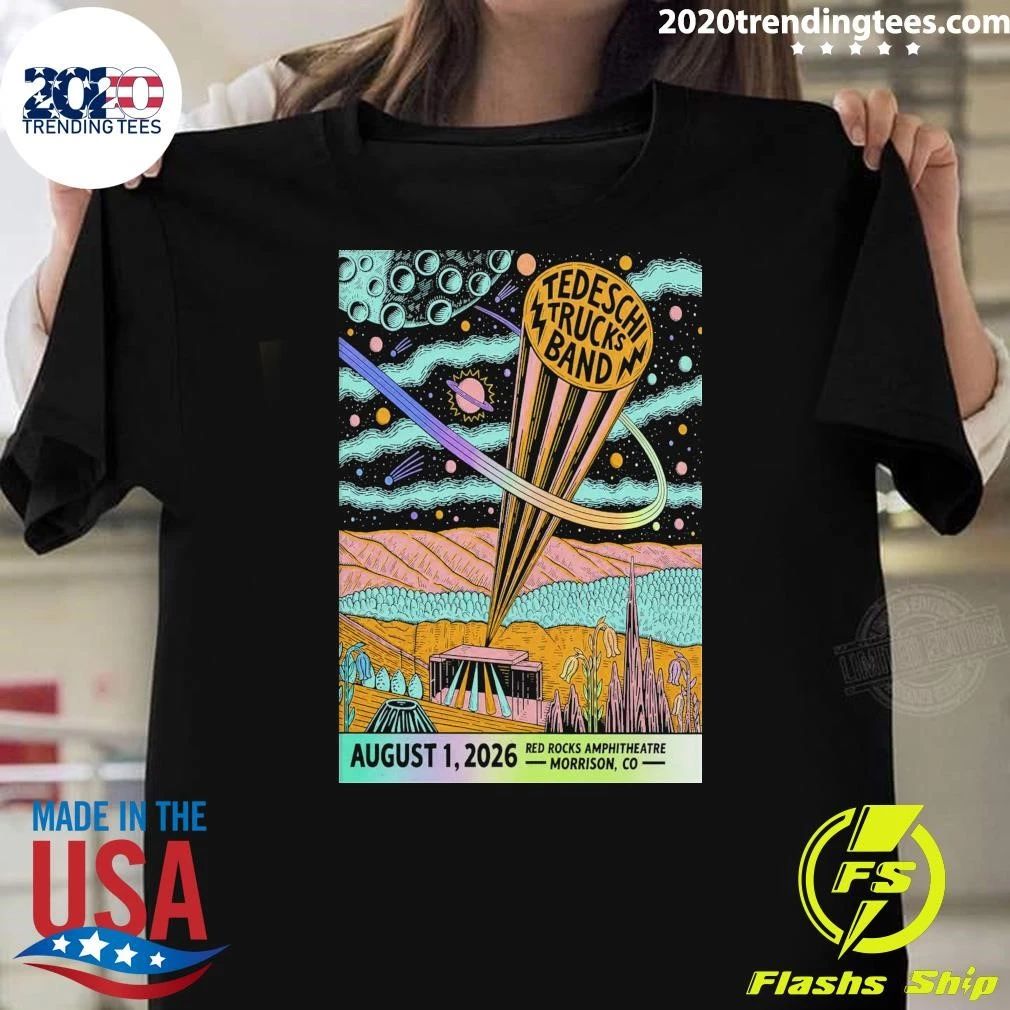 Tedeschi Trucks Band August 1 2026 Red Rocks Amphitheatre Shows Shirt