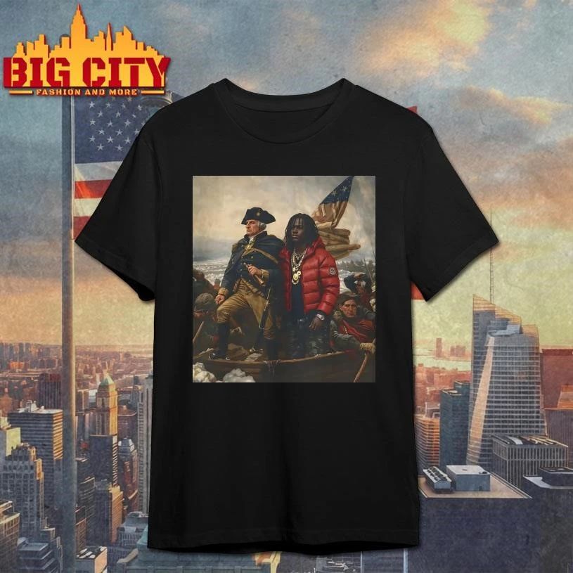 Chief Keef X Washington Crossing The Delaware Parody Shirt
