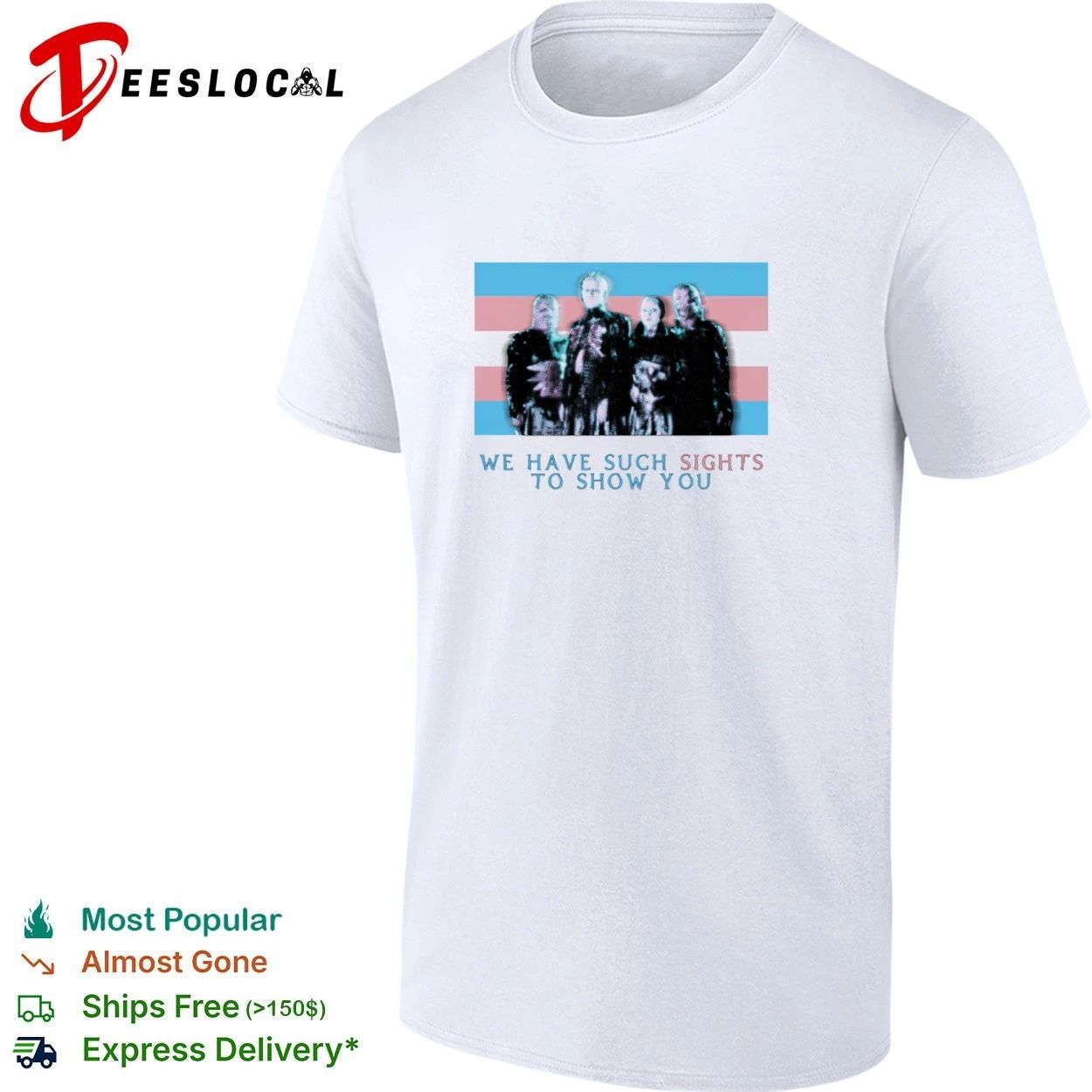 We Have Such Sights to Show You Hellraiser Trans Pride Flag T-shirt