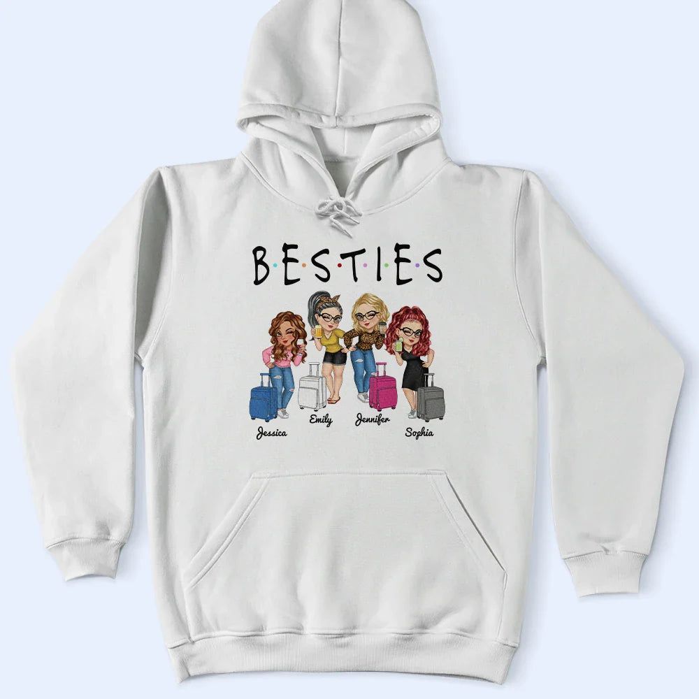 Sistas Besties Travel Together - Personalized T Shirt