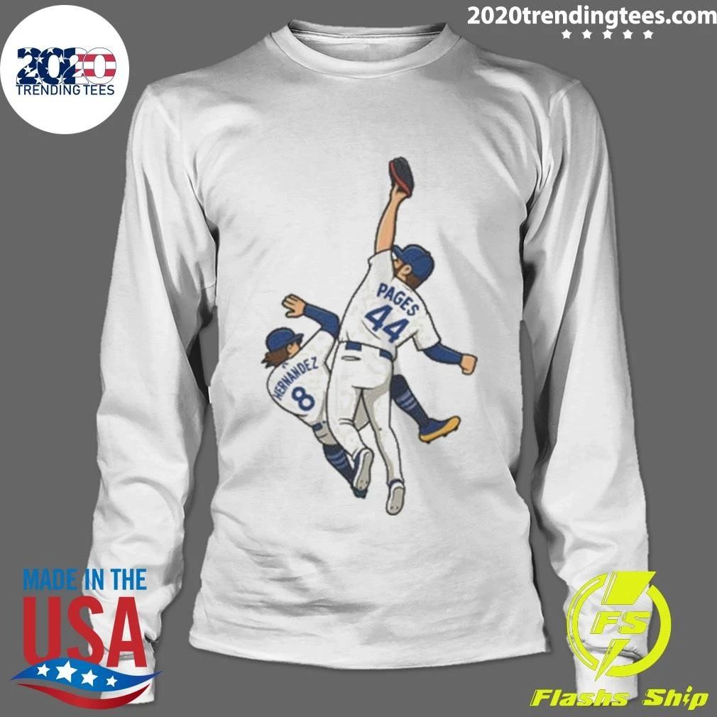 Pages Hernandez 9th inning catch World Series Baseball Tee Shirt
