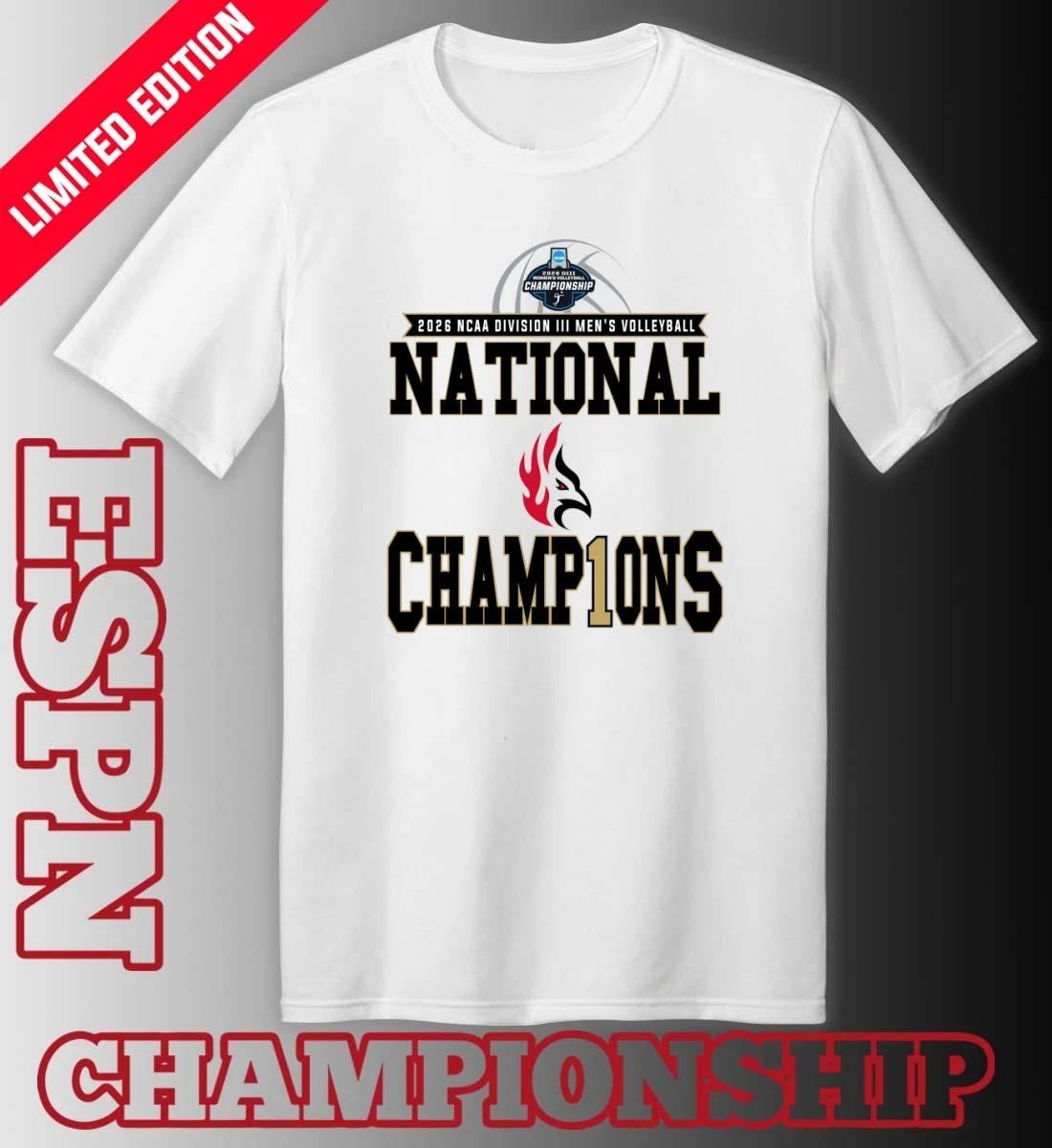 Carthage College Firebirds 2026 NCAA DIII Men’s Volleyball National Champions Shirt