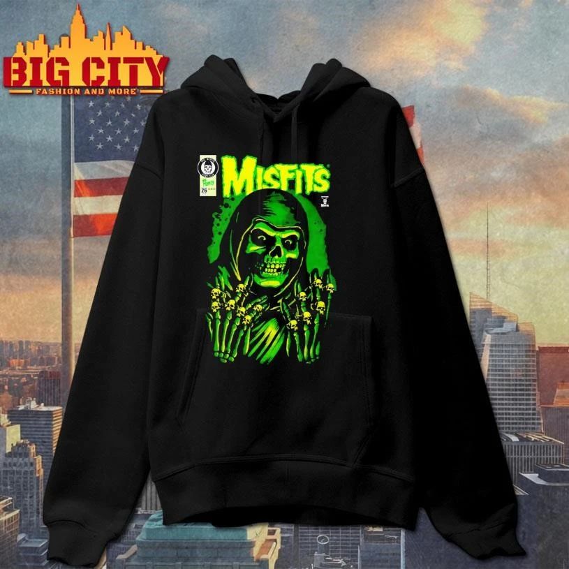 Misfits X Yesterdays WonderCon Anaheim 2026 Exclusives Emerald Hell Crimson Ghost Reaper Shirt