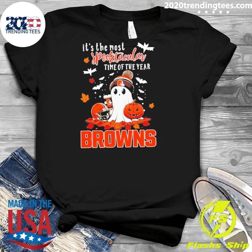 Ghost Halloween 2026 Cleveland Browns It’s The Most Spooktacular Time Of The Year Shirt