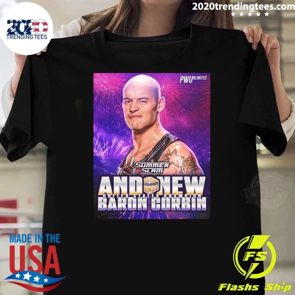 Summer Slam Minnesota States And New United States Champion 2026 Baron Corbin Shirt