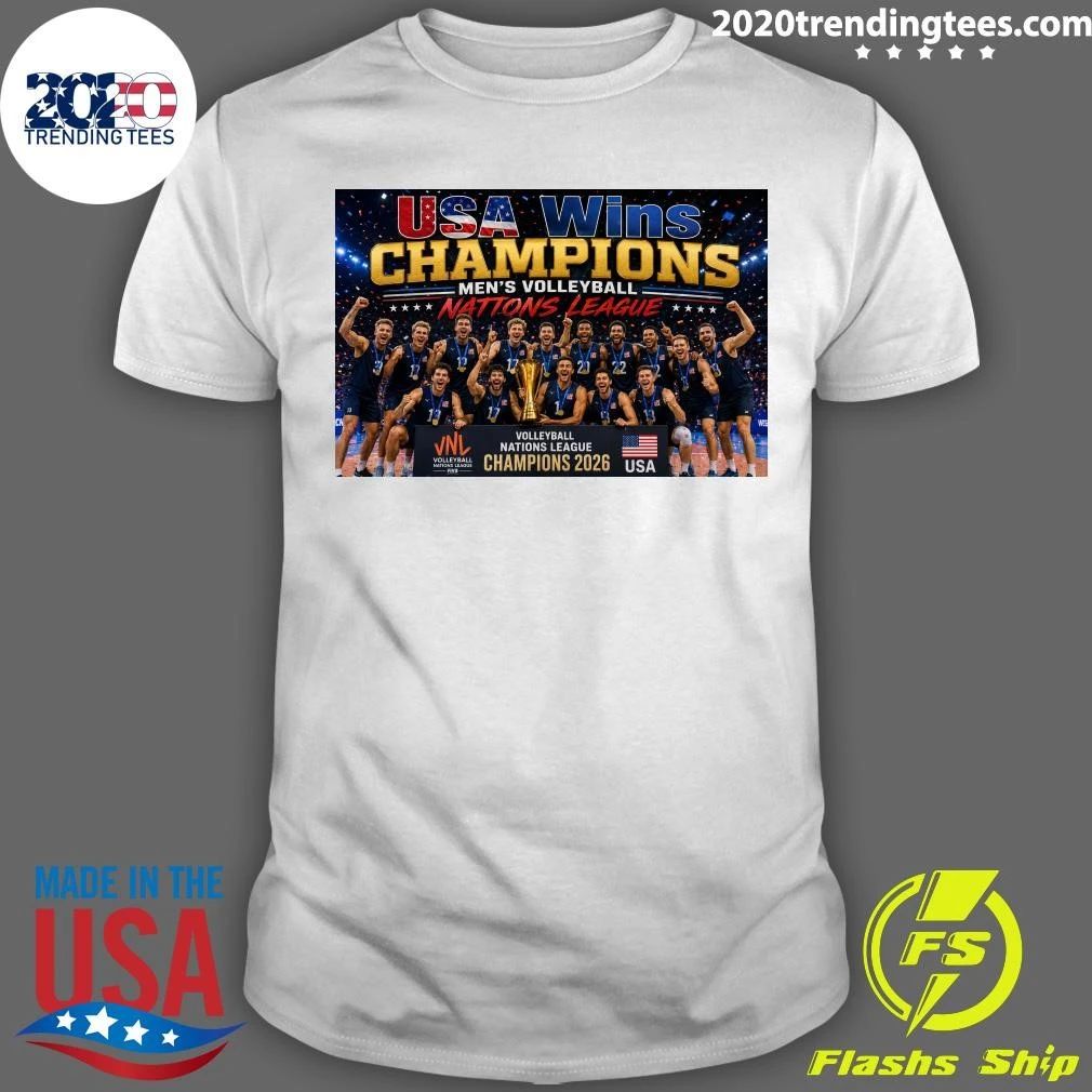 USA Wins Champions Men’s Volleyball Nations League 2026 Shirt