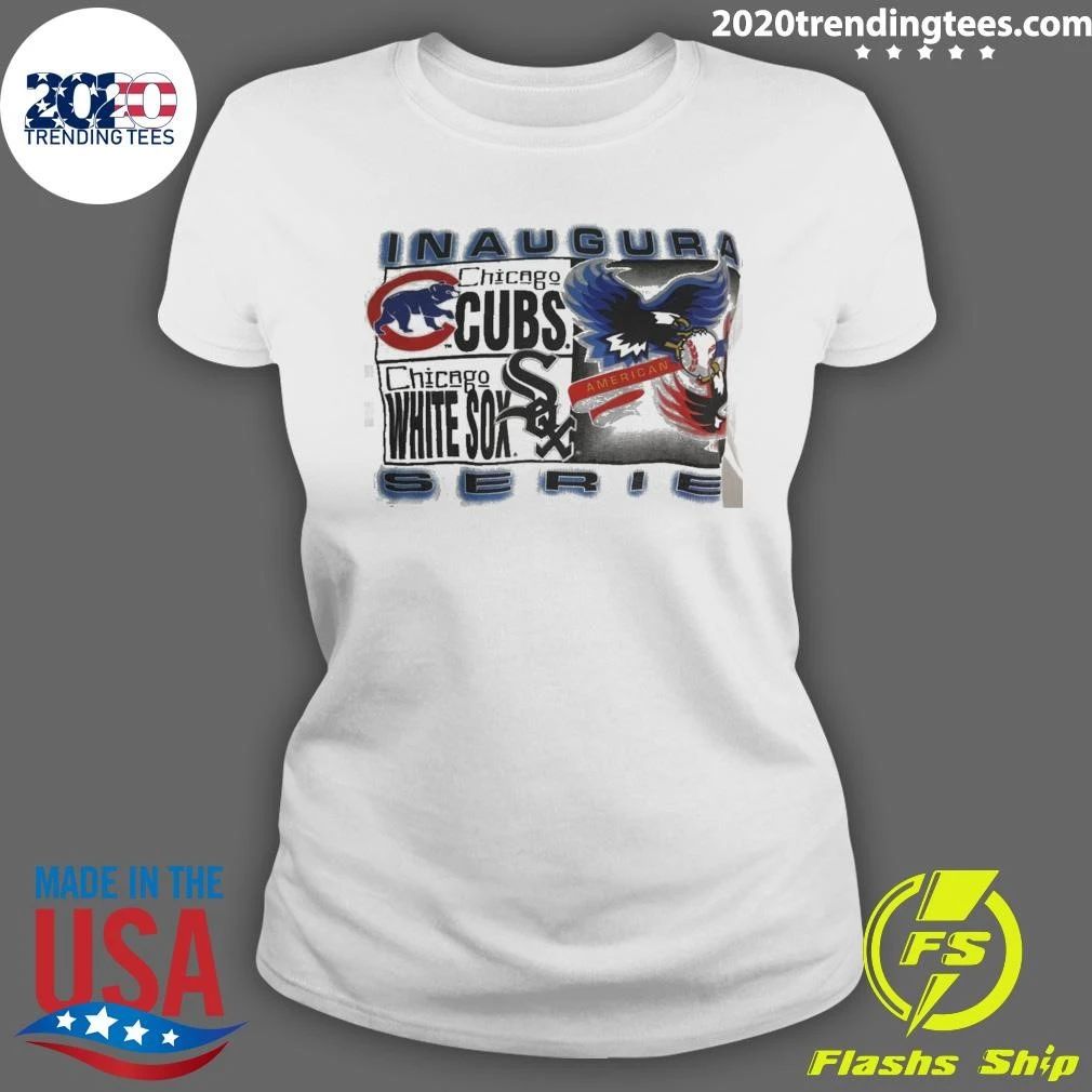 Chicago Cubs MLB White Sox Inaugural American Series Eagle Baseball shirt