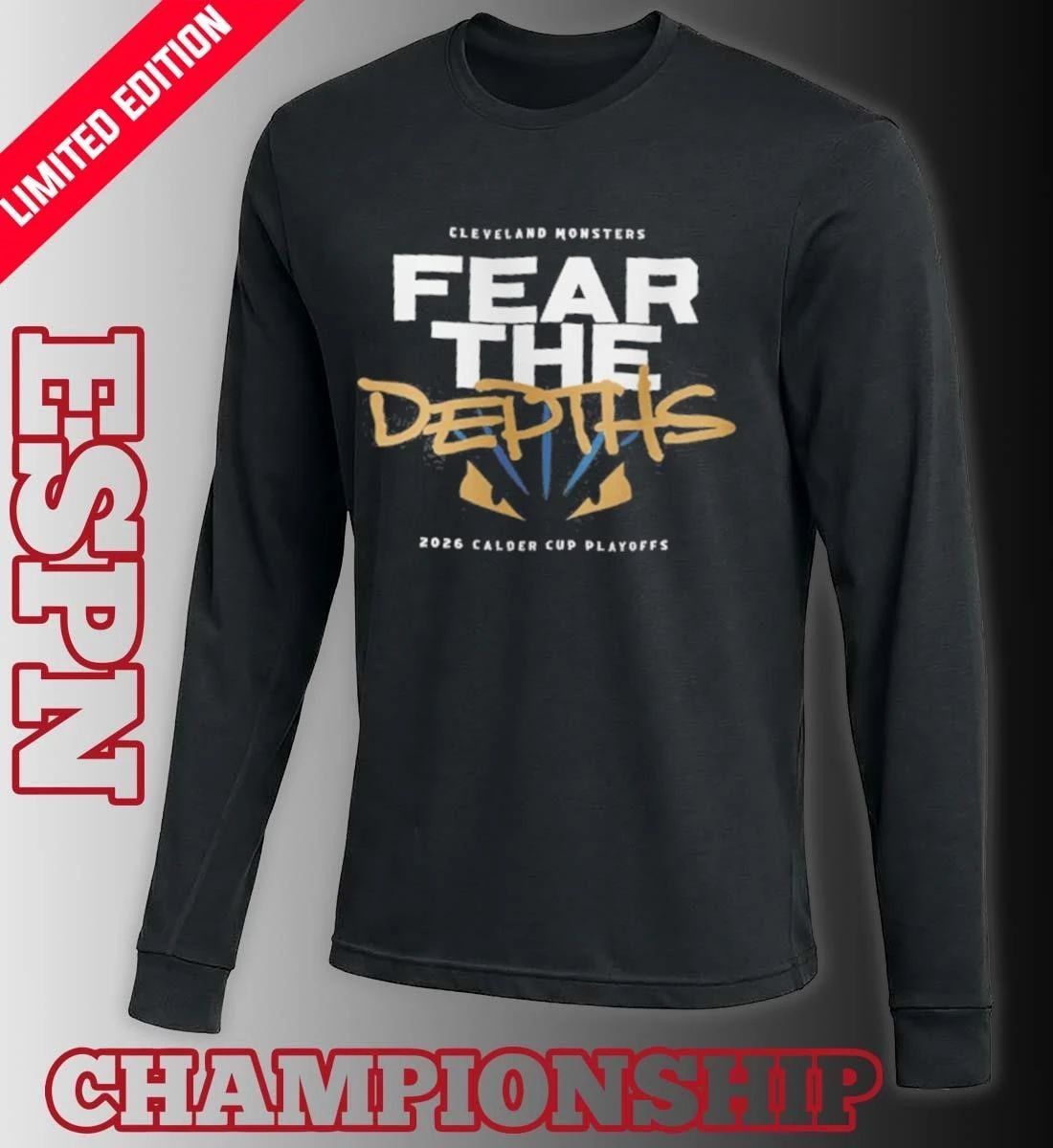 Cleveland Monsters 2026 Fear the Depths Calder Cup Playoffs Shirt