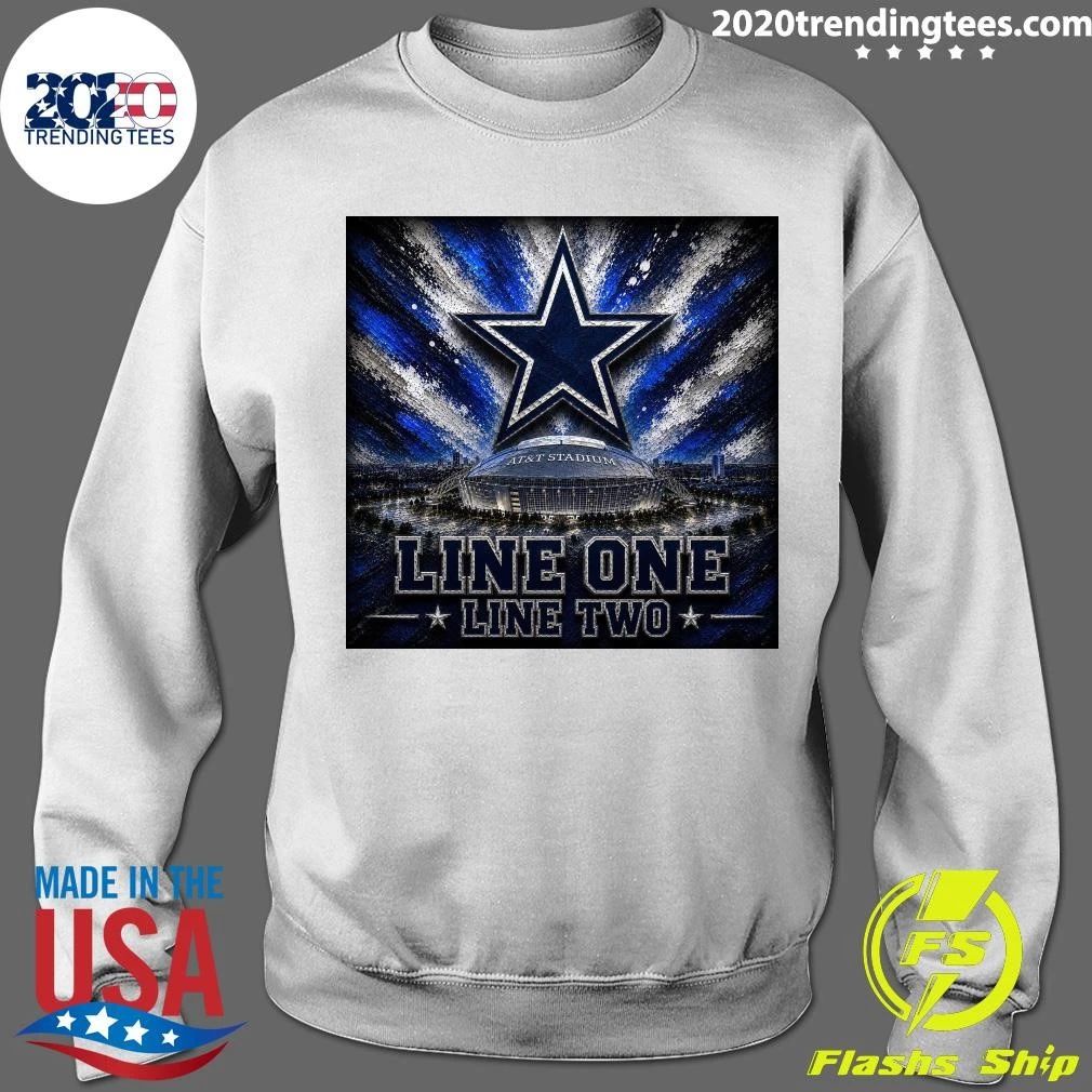 Dallas Cowboys At&T Stadium Line One Line Two Shirt