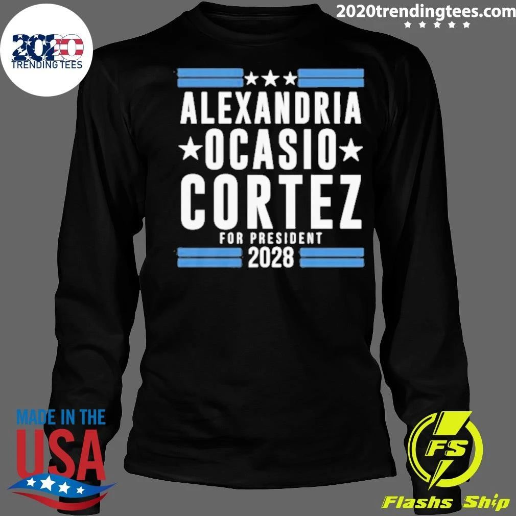 Alexandria Ocasio Cortez For President 2028 Shirt