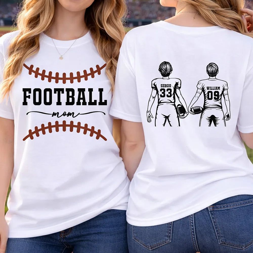 American Football Mom - Personalized T Shirt