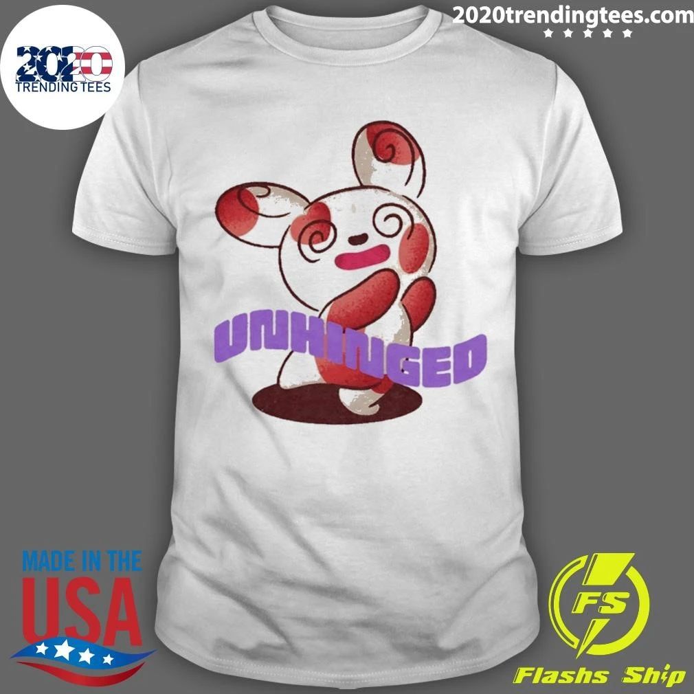 Unhinged Bunny Rabbit Cute Cartoon Funny Shirt