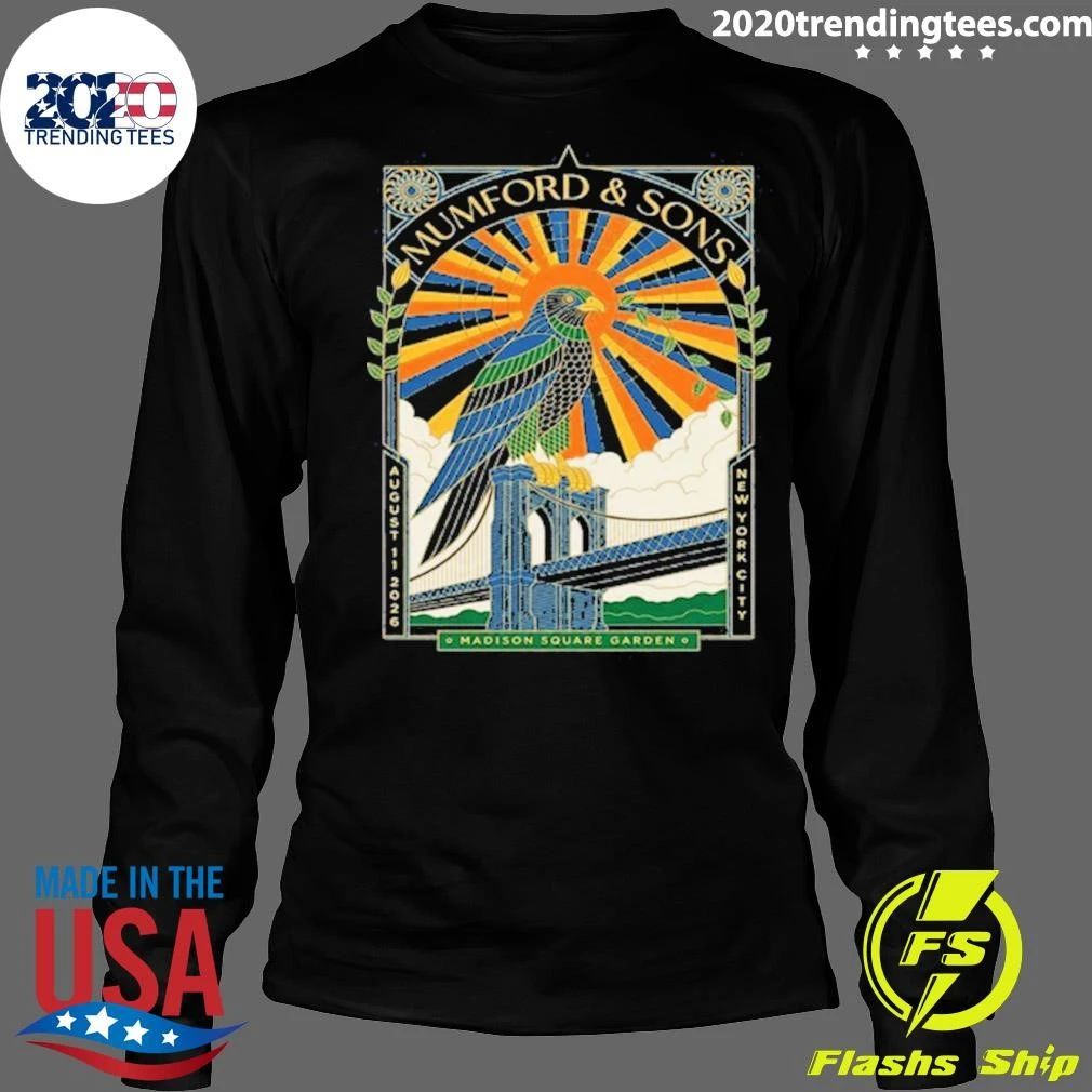 Mumford And Sons New York City Ny Event Poster Night 1 At Madison Square Garden In New York City NY On August 11 2026 Shirt