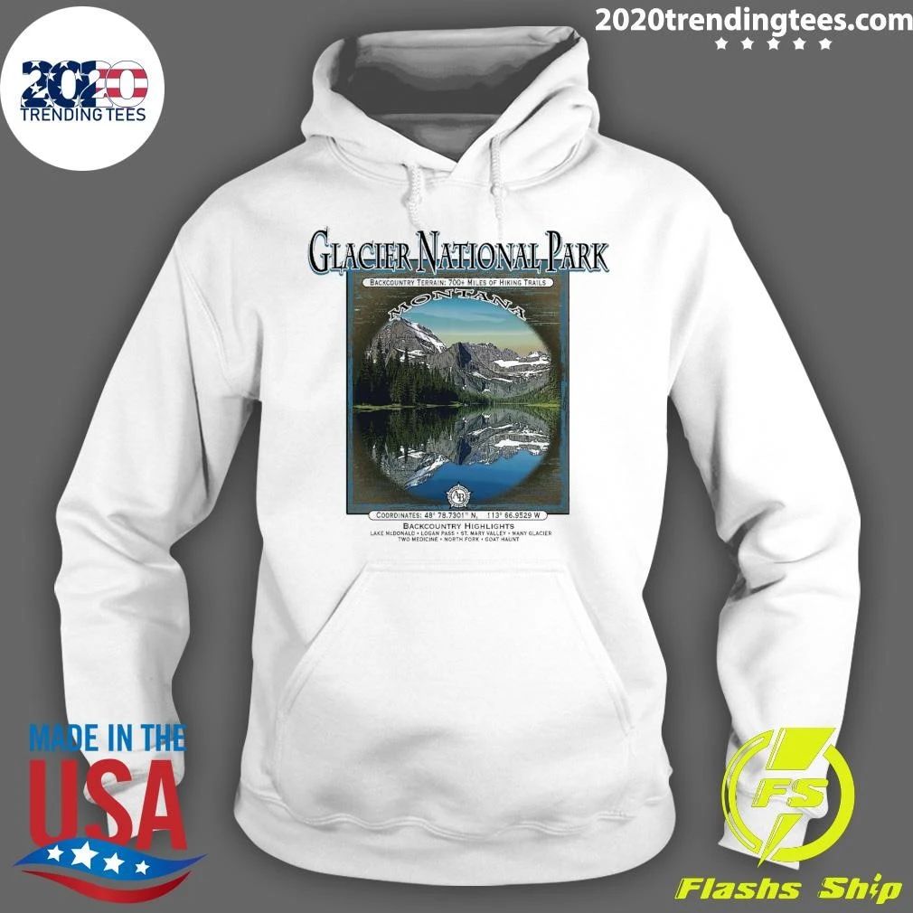 Interpretive Glacier National Park Microfiber Shirt