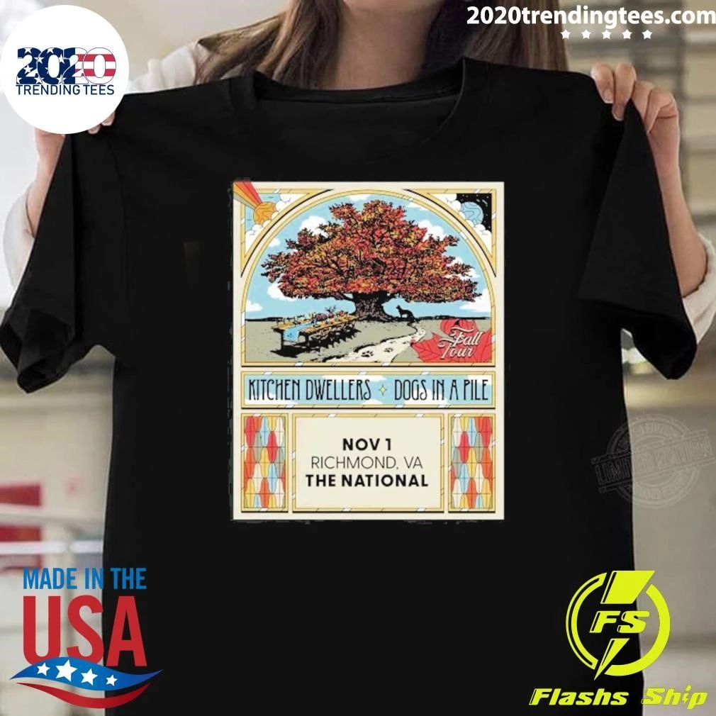 Kitchen Dwellers And Dogs In A Pile Fall Tour 2026 Tour Shirt