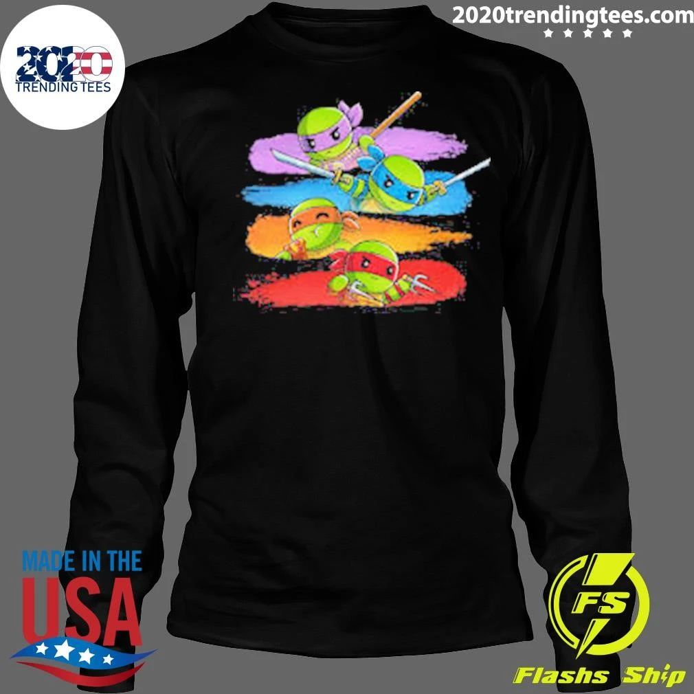 Colorful Teenage Mutant Ninja Shirt