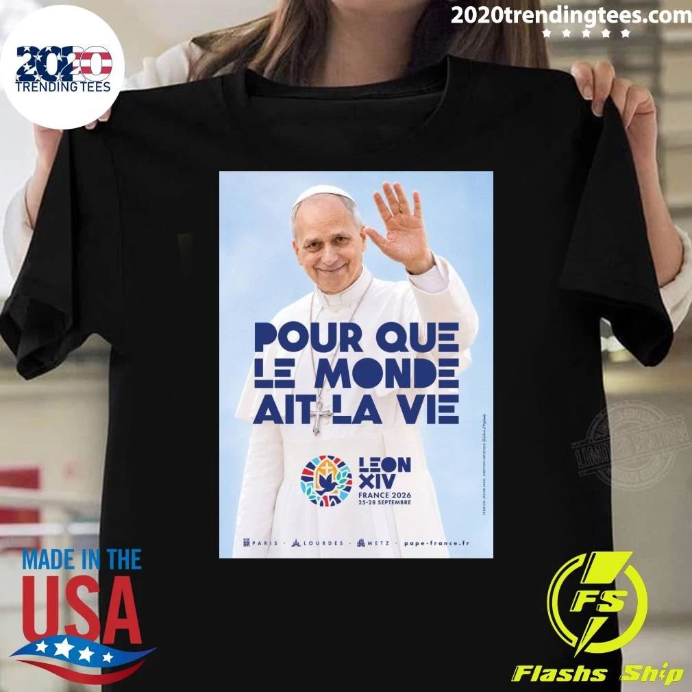 Pope Leo XIV’s apostolic journey to France from September 25 to 28, 2026 Shirt