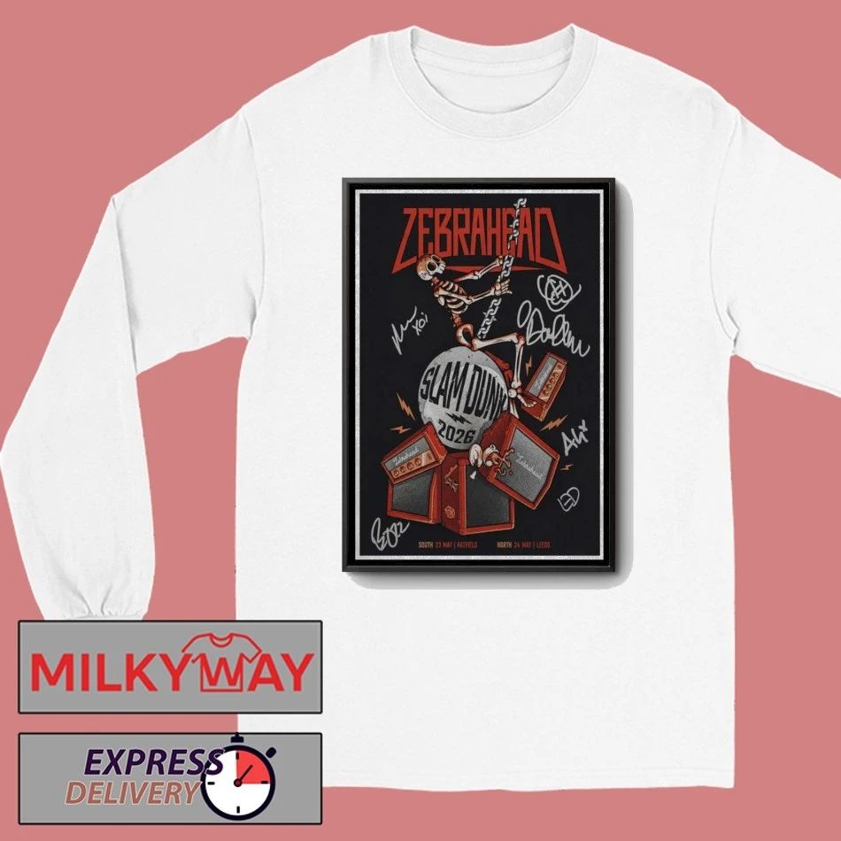 LIMITED May 24 2026 Zebrahead Leeds, UK Slam Dunk Festival Poster shirt