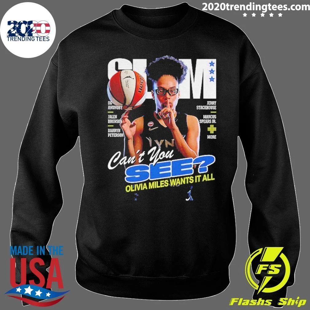 Slam Olivia Miles Minnesota Lynx Basketball Wnba Can’t You See Olivia Miles Wants It All Shirt