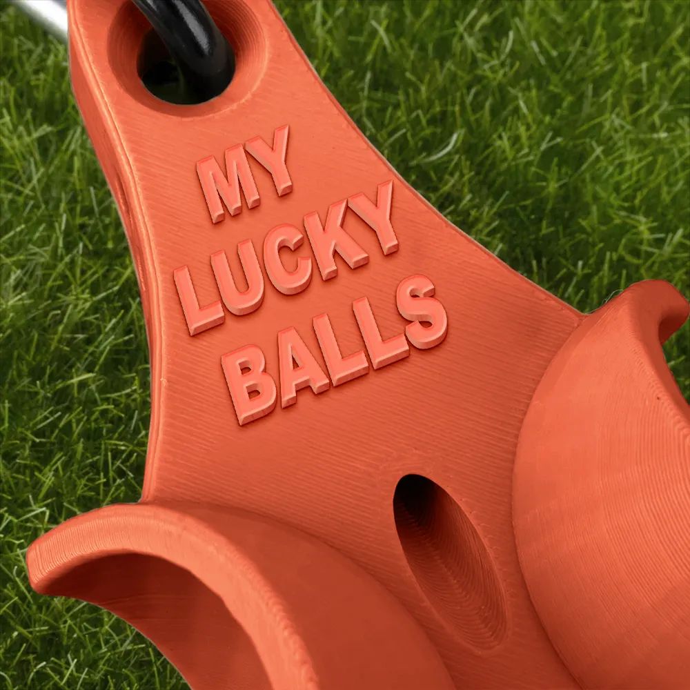 My Lucky Balls If Found Return To This Guy - Personalized 3D Printed Golf Ball Tee Holder