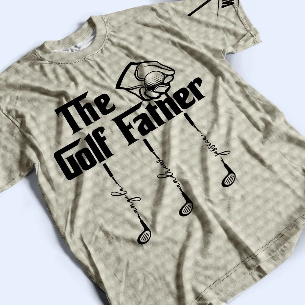 The Golf Father - Personalized Full Print T Shirt