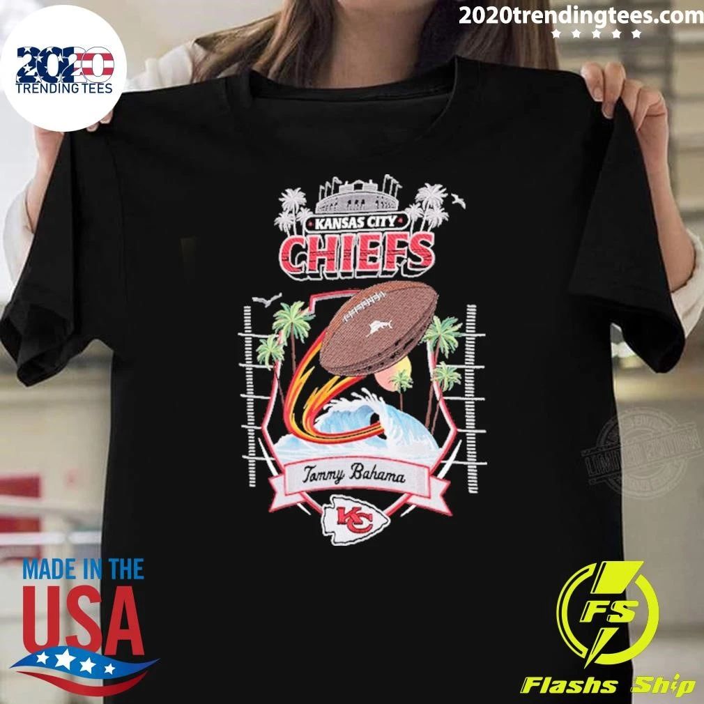 Kansas City Chiefs Tommy Bahama Tidal Kickoff Camp Button-Up Shirt