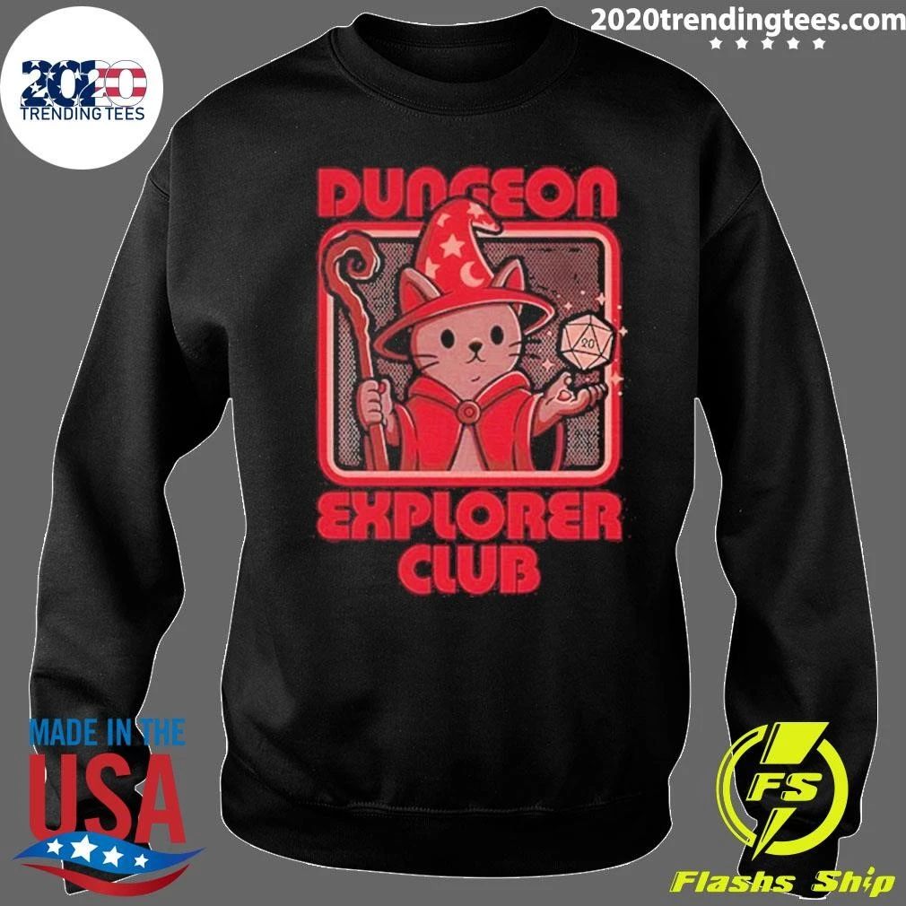 Rpg Mage Cat Dungeon Explorer Club Shirt