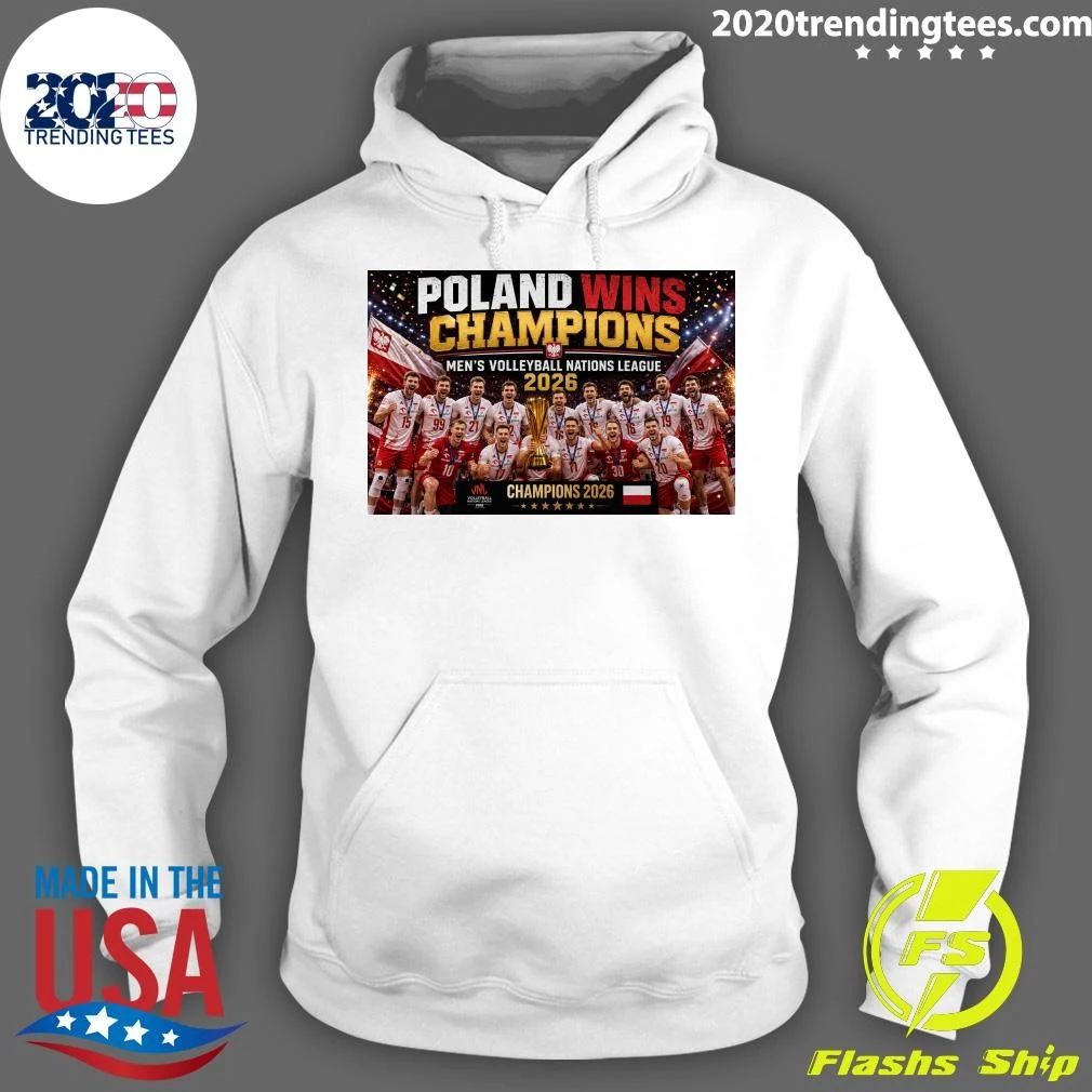 Poland Wins Champions Men’s Volleyball Nations League 2026 Shirt
