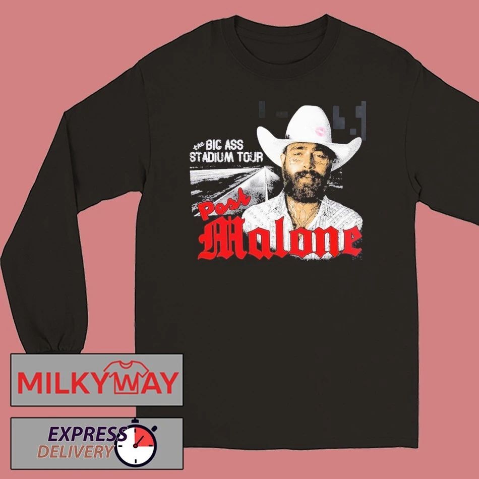 Post Malone The Big Ass Stadium Tour 2026 Merch Photo T-Shirt