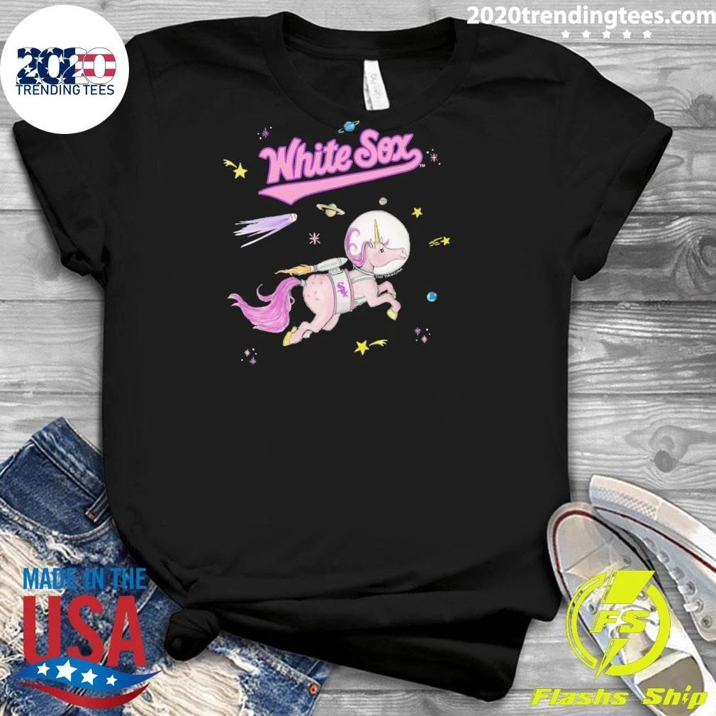 Chicago White Sox Tiny Turnip Youth Space Unicorn Shirt