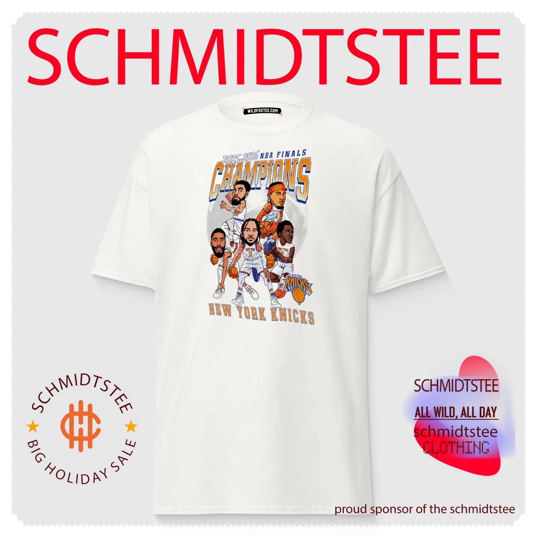 2025-2026 NBA Finals Champions New York Knicks Caricature shirt