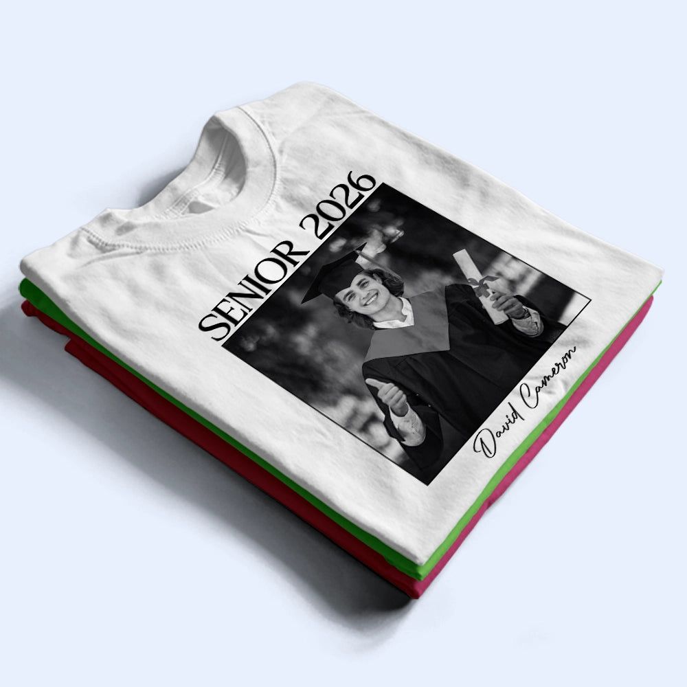 Custom Photo Senior Graduation Gift - Personalized T Shirt