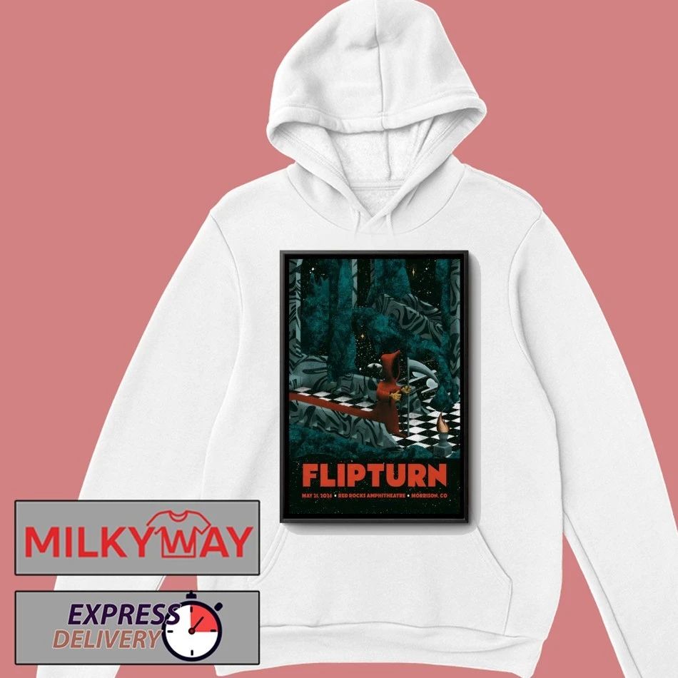 FlipTurn At Red Rocks Amphitheatre On May 21 2026 Poster shirt