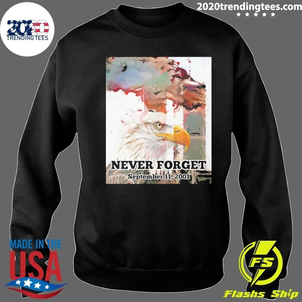 Twin Towers and American Bald Eagle Never Forget September 11, 2001 – September 11 Memorial 2026 Shirt