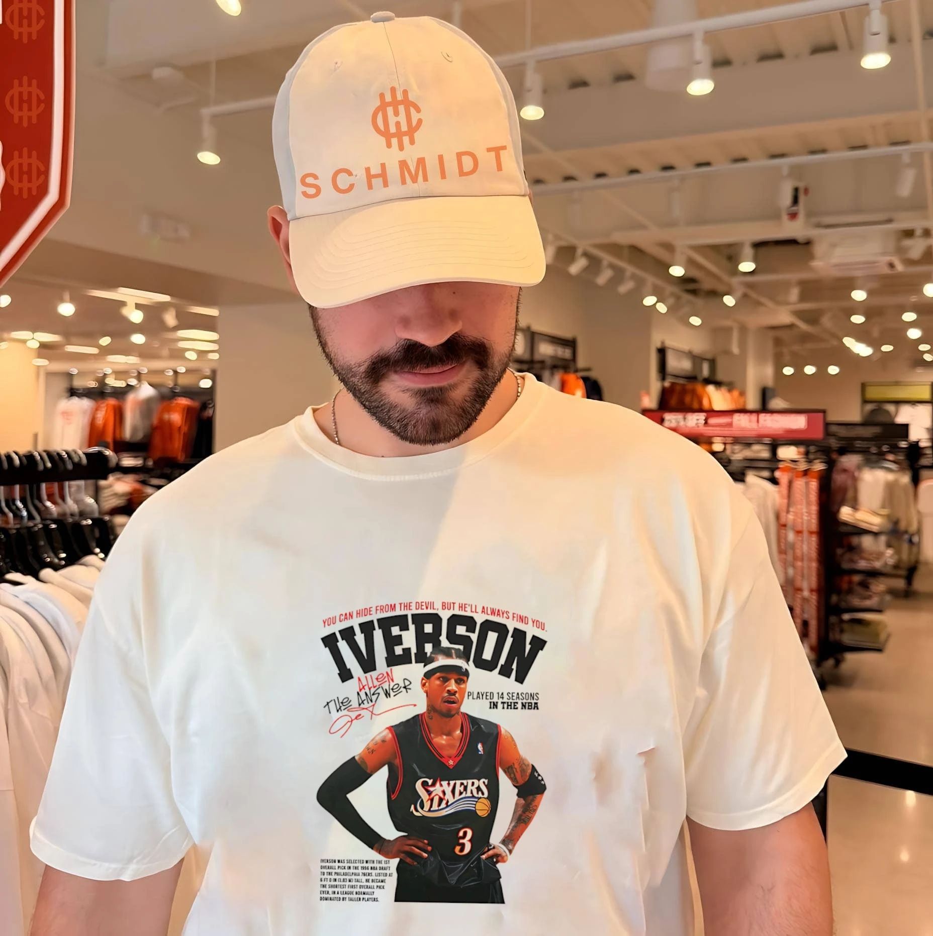 Allen Iverson you can hide from the devil but he’l always find you shirt