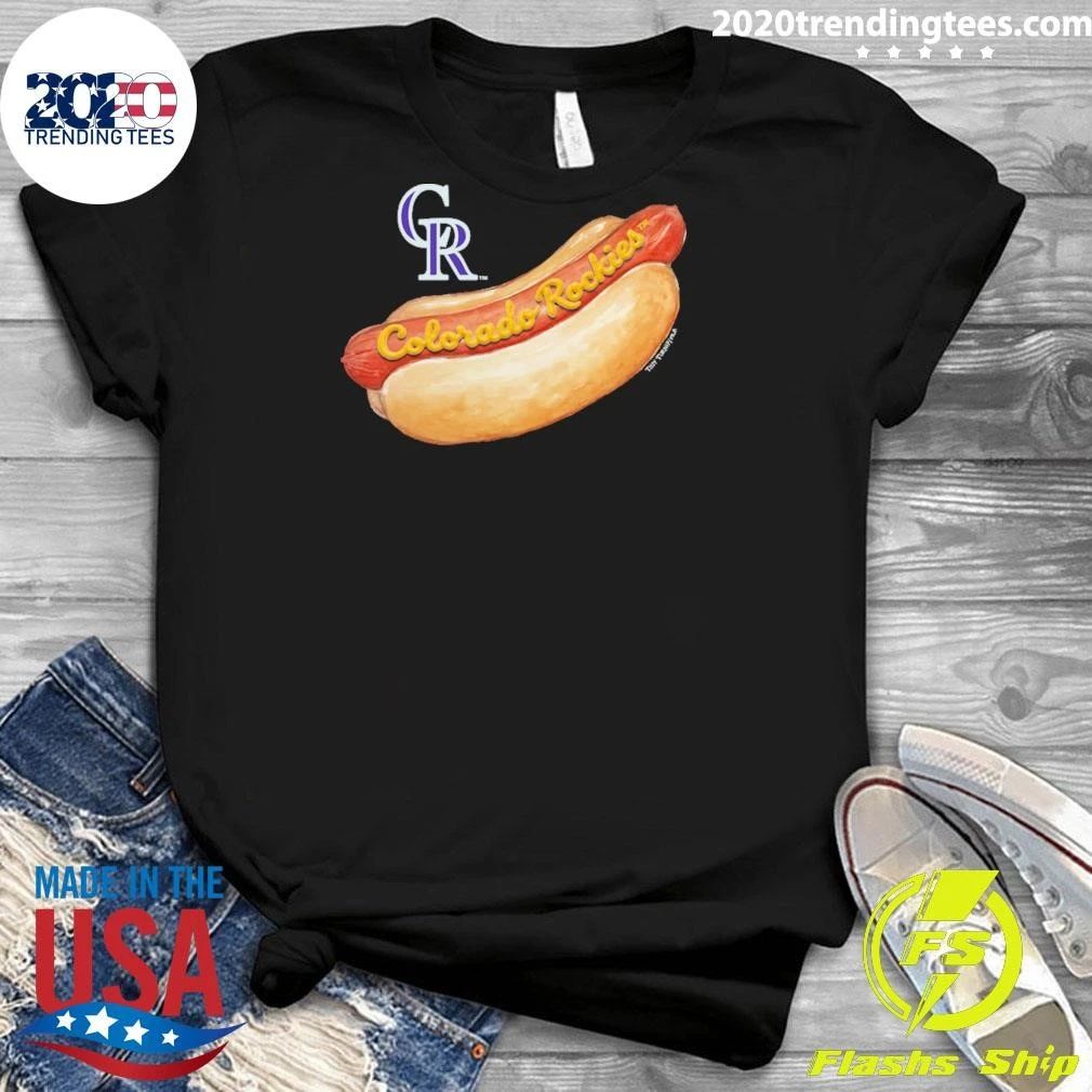 Colorado Rockies Tiny Turnip Women’s Hot Dog Shirt