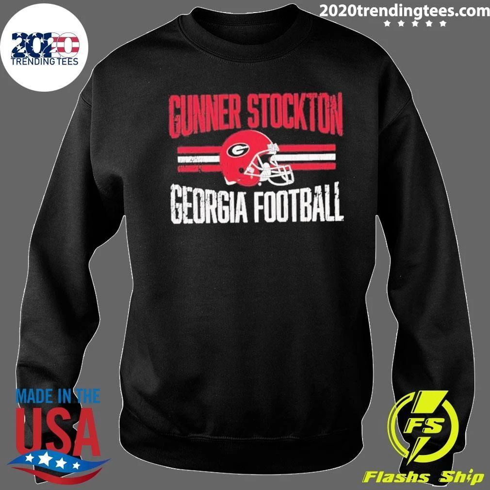 Gunner Stockton Georgia Bulldogs NCAA Football Helmet Hero Shirt