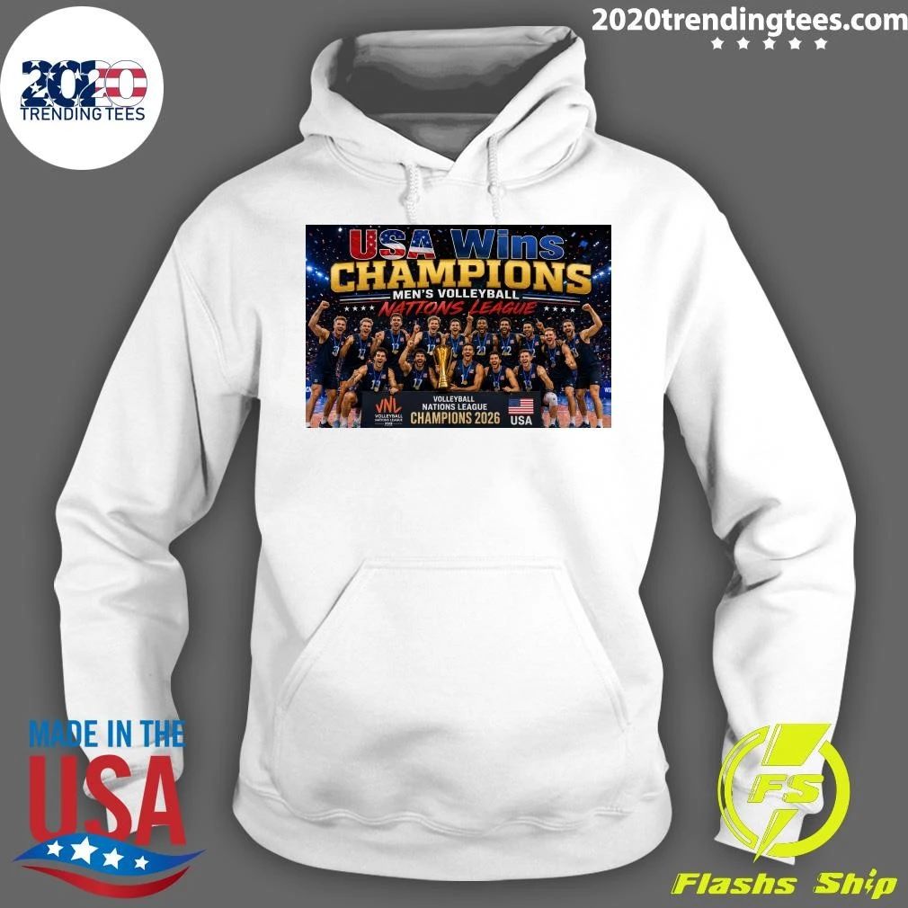 USA Wins Champions Men’s Volleyball Nations League 2026 Shirt