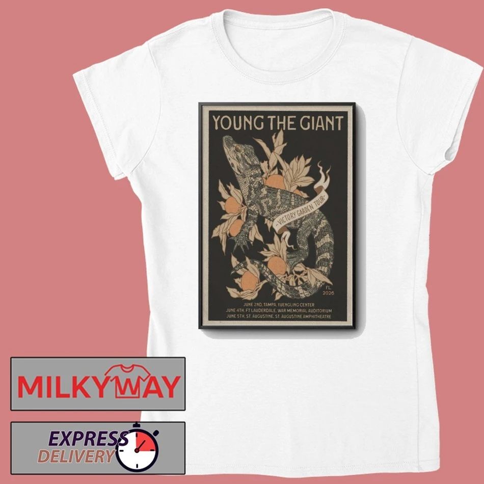 LIMITED June 02 2026 Young the Giant Tour Tampa, FL Poster shirt