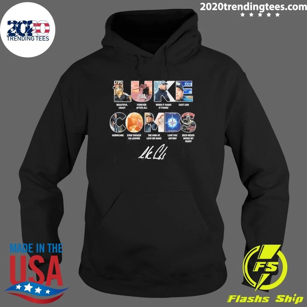 Luke Combs Greatest Songs Collage Signature Country Music Shirt