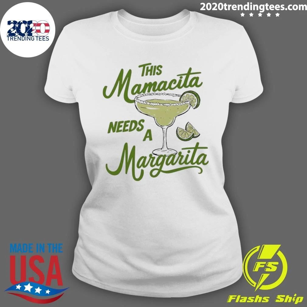 This Mamacita Needs A Margarita Cocktail Tee Shirt