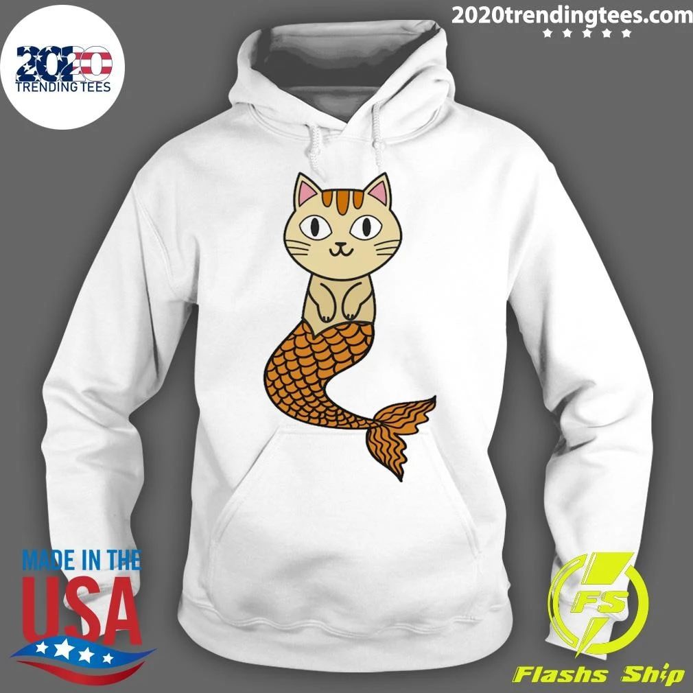 Cute Cat Mermaid Shirt