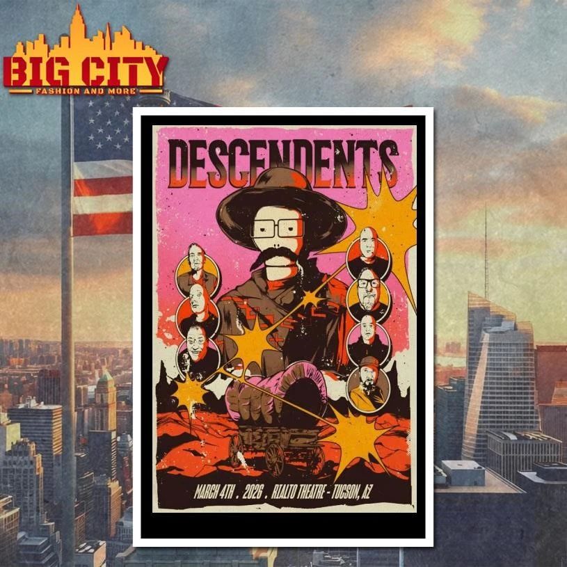Descendents Tucson AZ March 4 2026 Poster Shirt