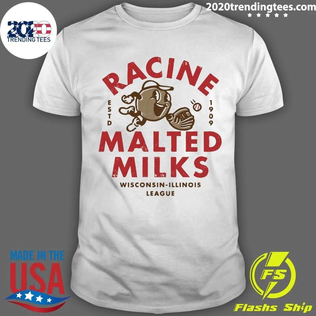Racine Malted Milks Wisconsin-Illinois League Estd 1909 Shirt
